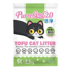 PurreLAND倍淨2.0豆腐貓砂5L 綠茶